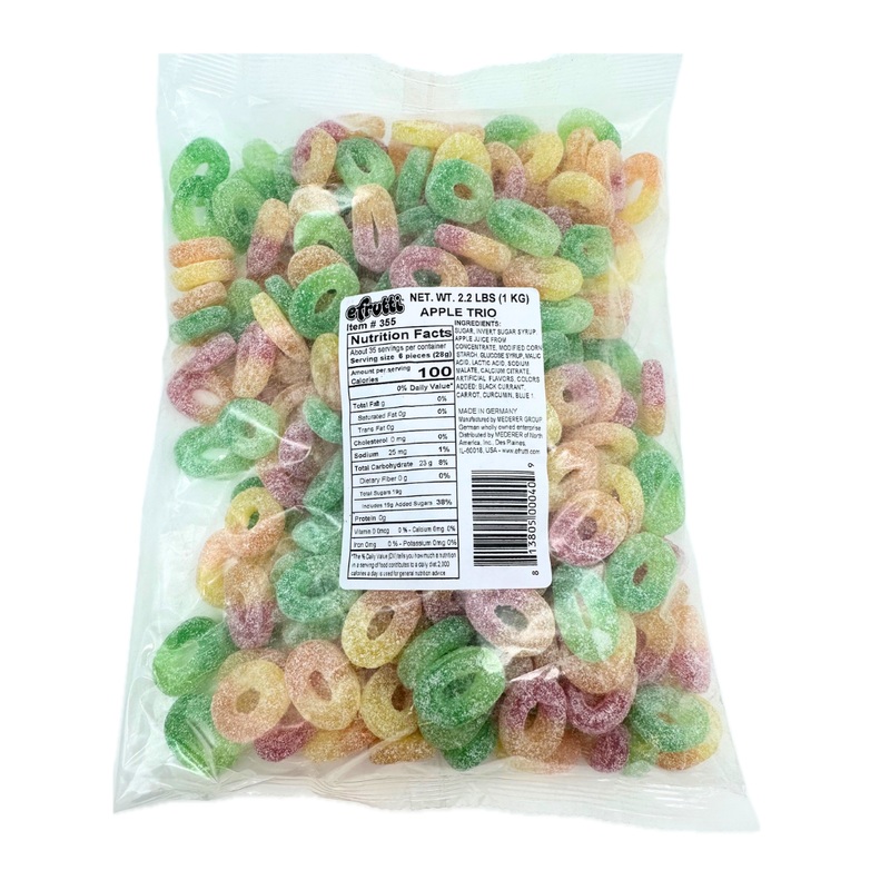 efrutti Gummi Apple Trio – 2.2lb
