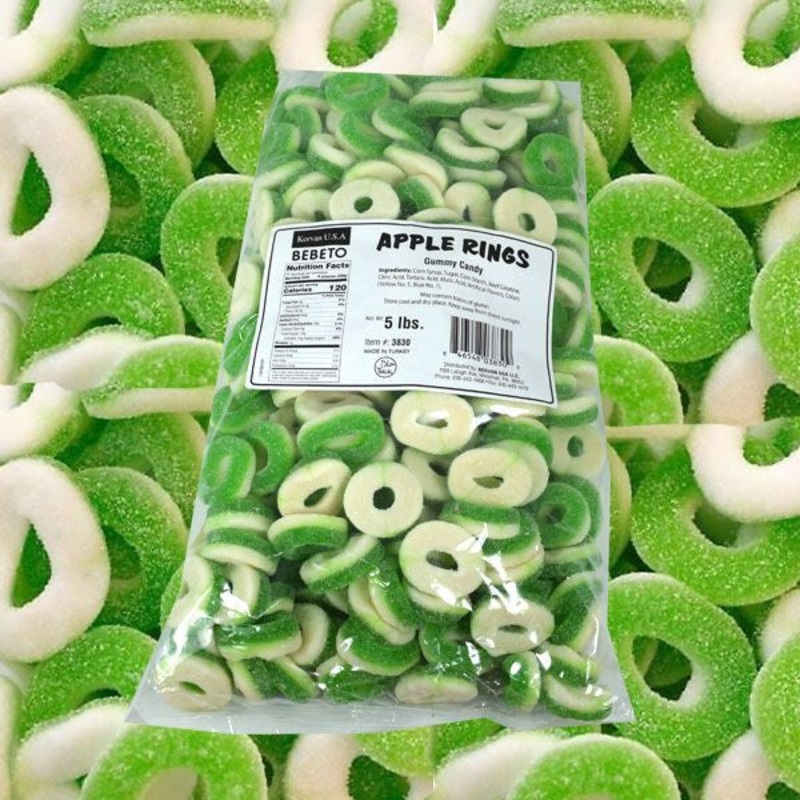 Gummi Apple Rings 5lb Kervan