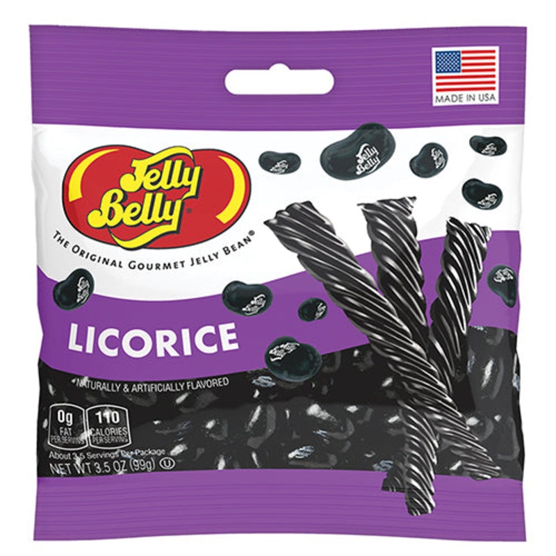 Jelly Belly Licorice Jelly Beans – 3.5-oz. Bag