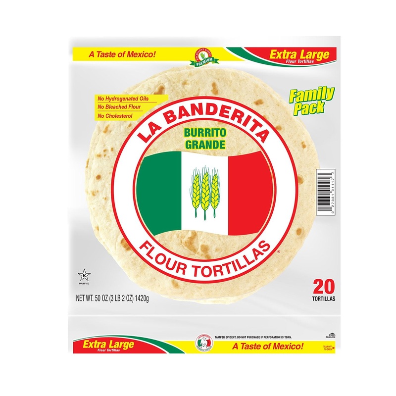 La Banderita 10″ Burrito Flour Tortillas, 20 ct.