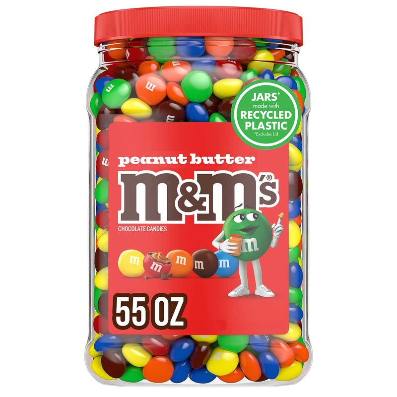 M&M’S Peanut Butter Milk Chocolate Candy, 55 oz.