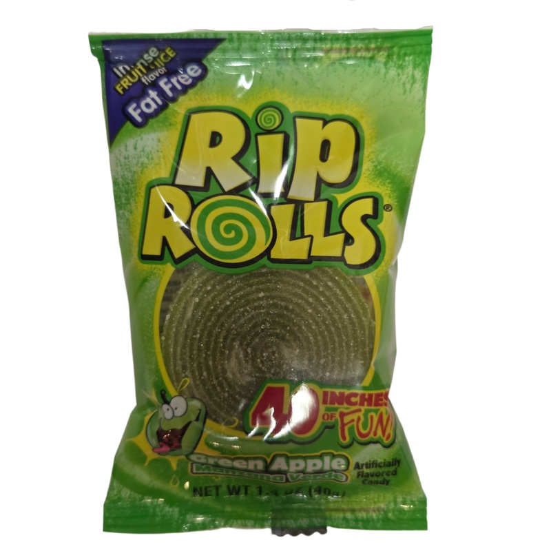 Rip Rolls Sour Green Apple