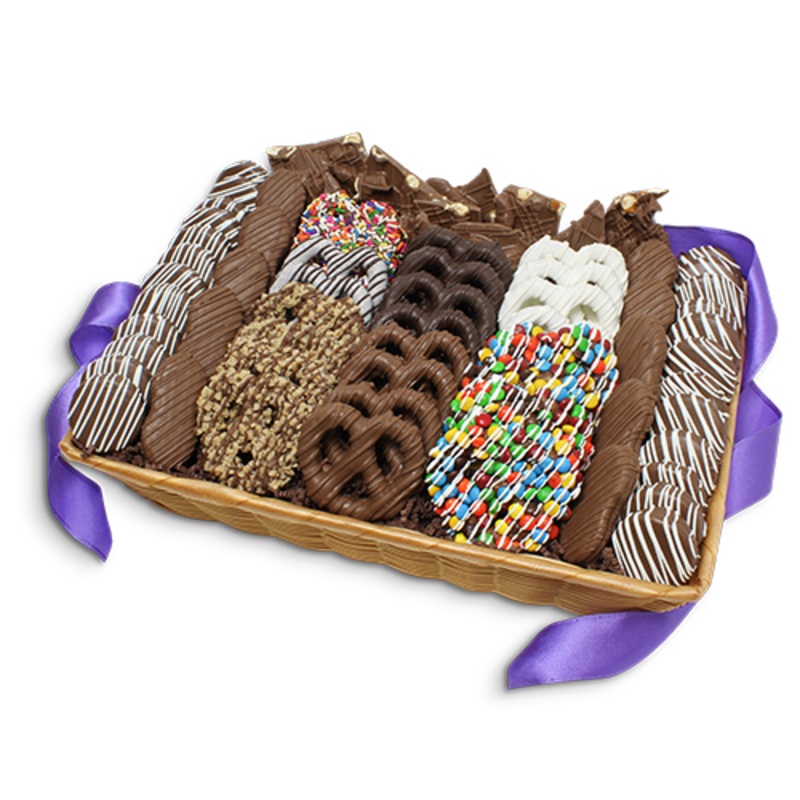 Ultimate Plus Collection Gourmet Chocolate Covered Pretzels & Treats Gift Basket