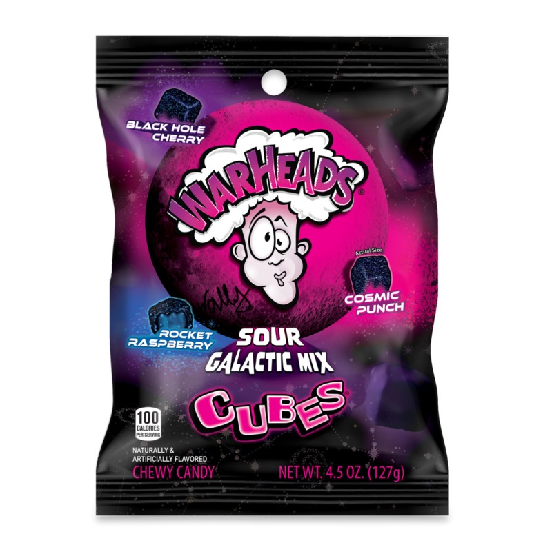 Warheads Sour Galactic Mix Cubes – 4.5oz
