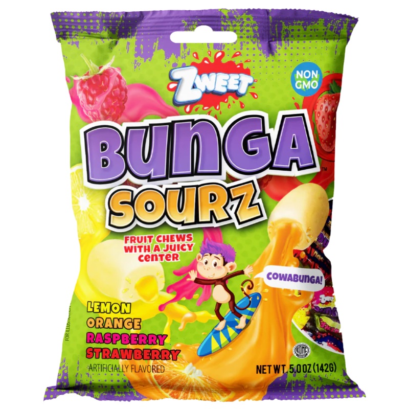 Zweet Bunga Sourz Fruit Chews -Bags