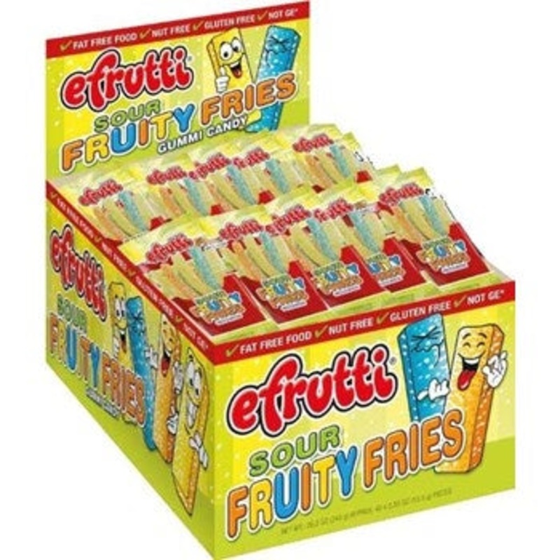 Gummi Sour Fruity Fries – 48/box