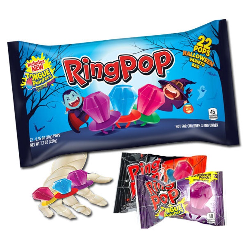 Halloween Ring Pops 22 Count Tongue Painter