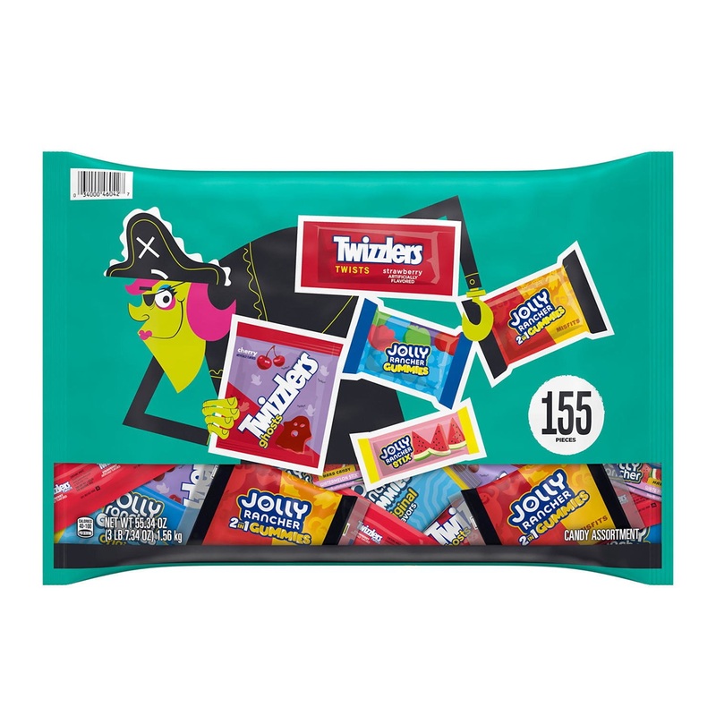 HERSHEY’S Variety Pack Fruit Flavored Halloween Candy, 155 pcs.