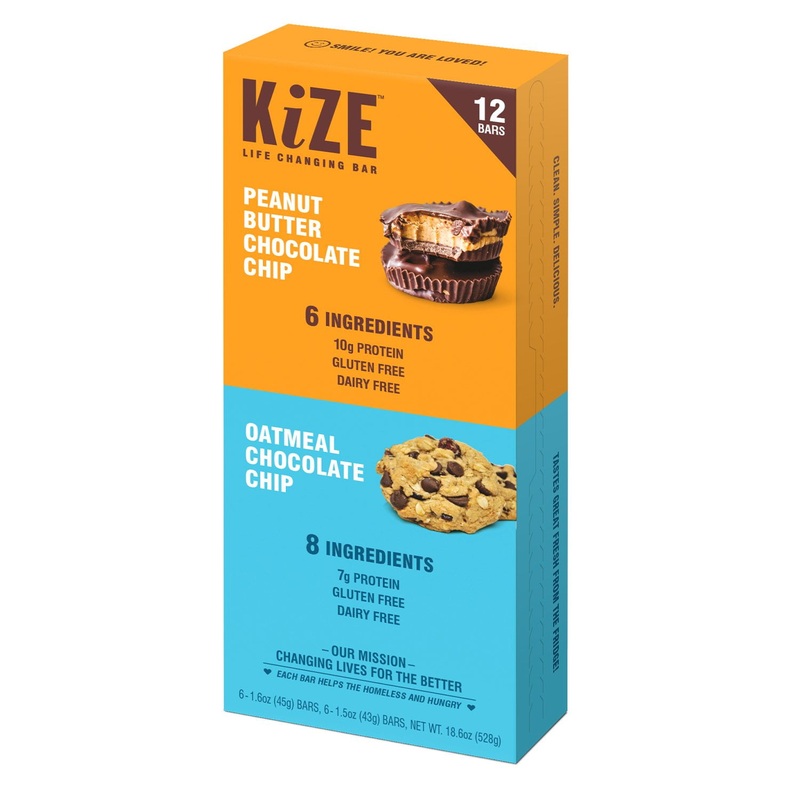 KiZE Life Changing Bar Variety Pack, 12 pk.