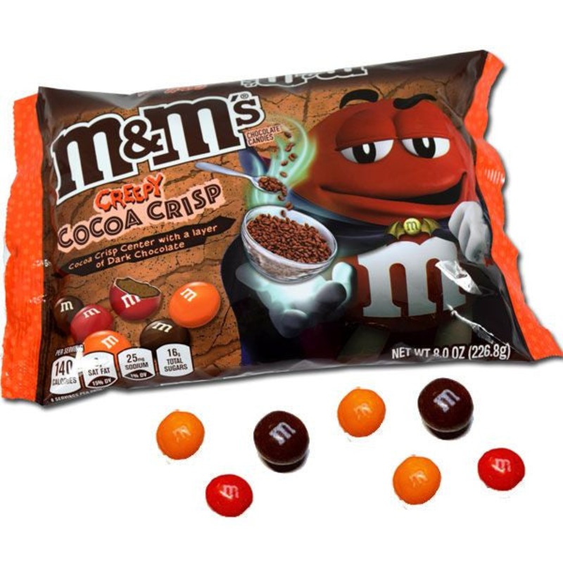 M&M’s Creepy Cocoa Crisp Dark Chocolate 8oz Bag