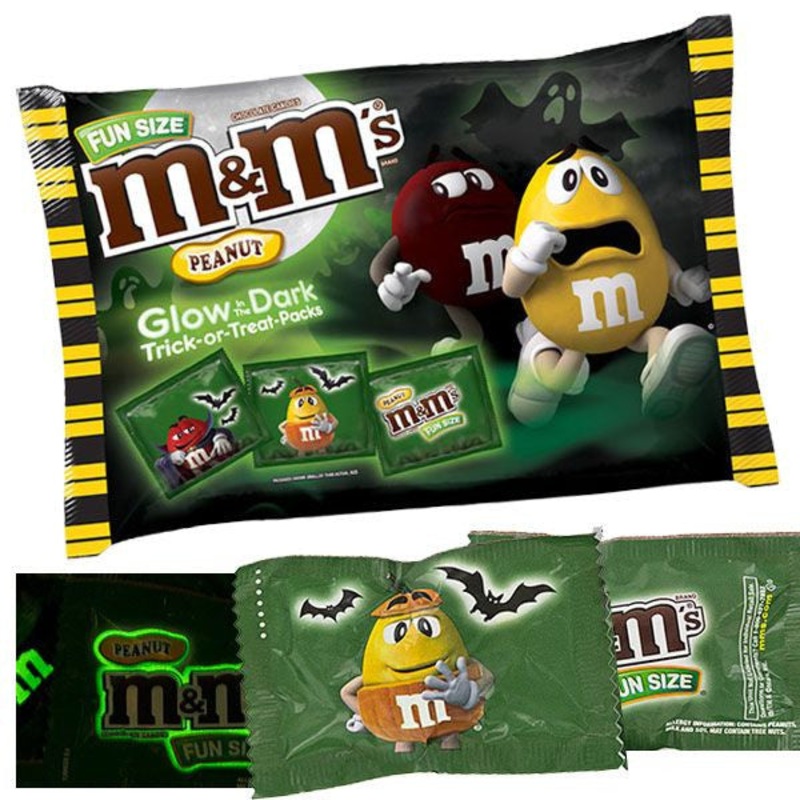 M&M’s Peanut Glow In Dark Fun Size 15oz Bag