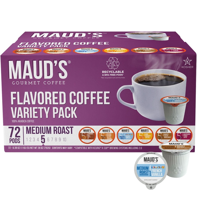 Maud’s Gourmet 100% Arabica Coffee Pods, Variety Pack, 72 ct.