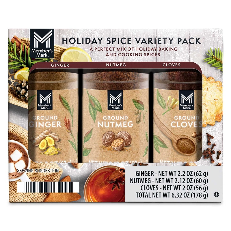 Member’s Mark Holiday Baking & Cooking Spices, Variety Pack, 6.32 oz., 3 pk.