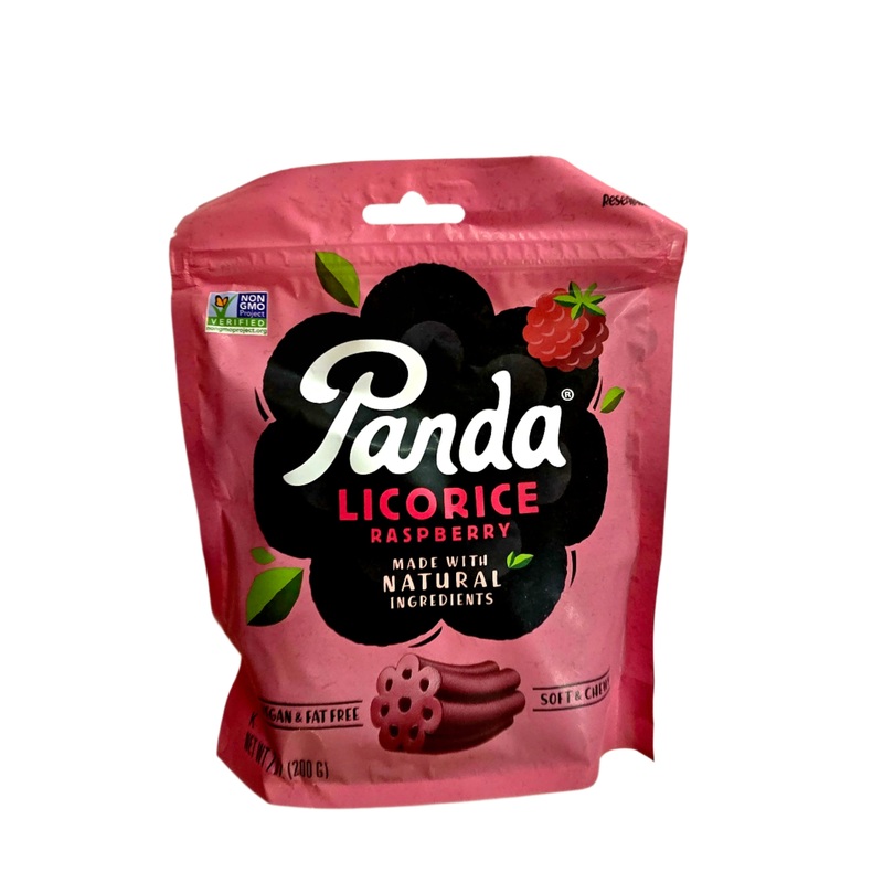 Panda Raspberry Licorice Chews Bag
