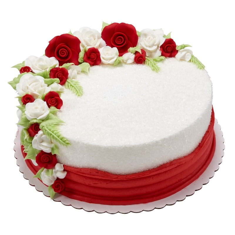 Sugar Soft Roses 10″ Double Layer Cake