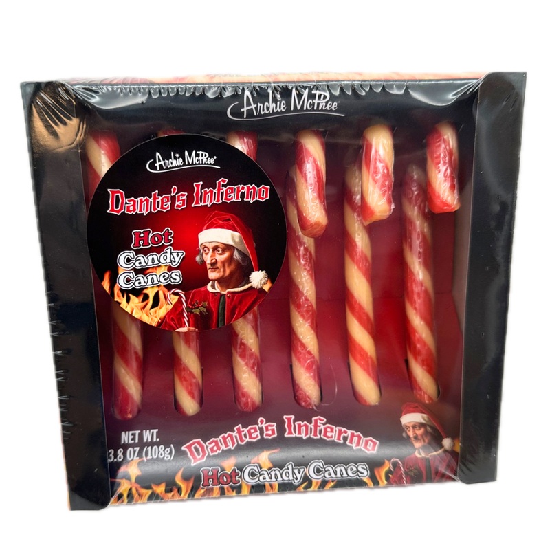 Archie McPhee Dante’s Inferno Hot Candy Canes – 6ct