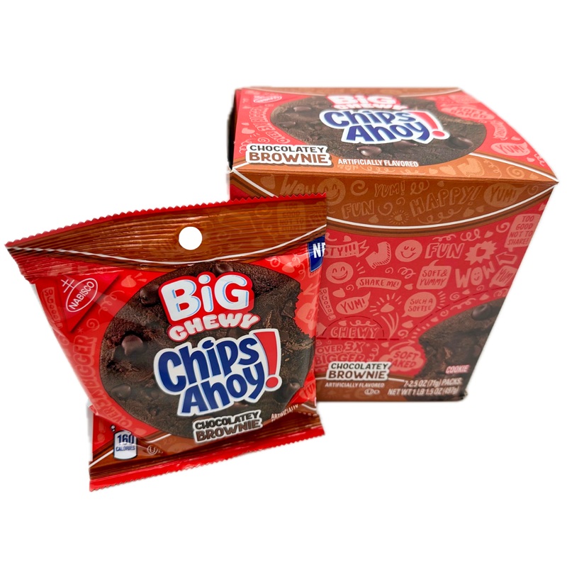 Chips Ahoy! Chocolatey Brownie Big Chewy Chocolate Chip Cookies – 2.5oz / 7ct