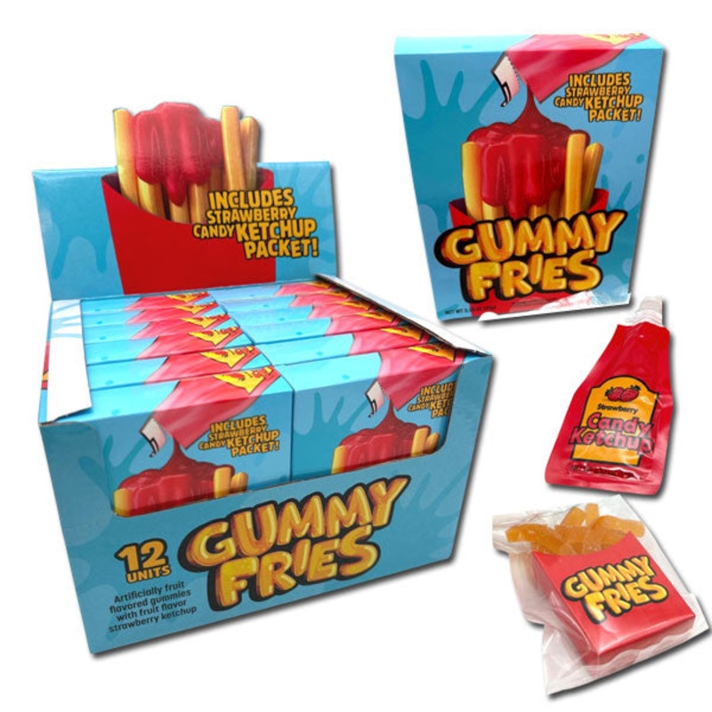 Gummy Fries with Strawberry Ketchup – 12ct