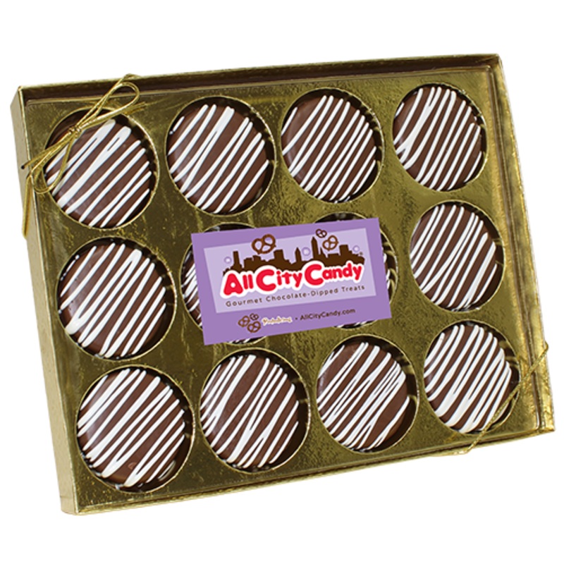 Hand-Dipped Chocolate Covered Oreo Cookies – 12-Piece Gift Box