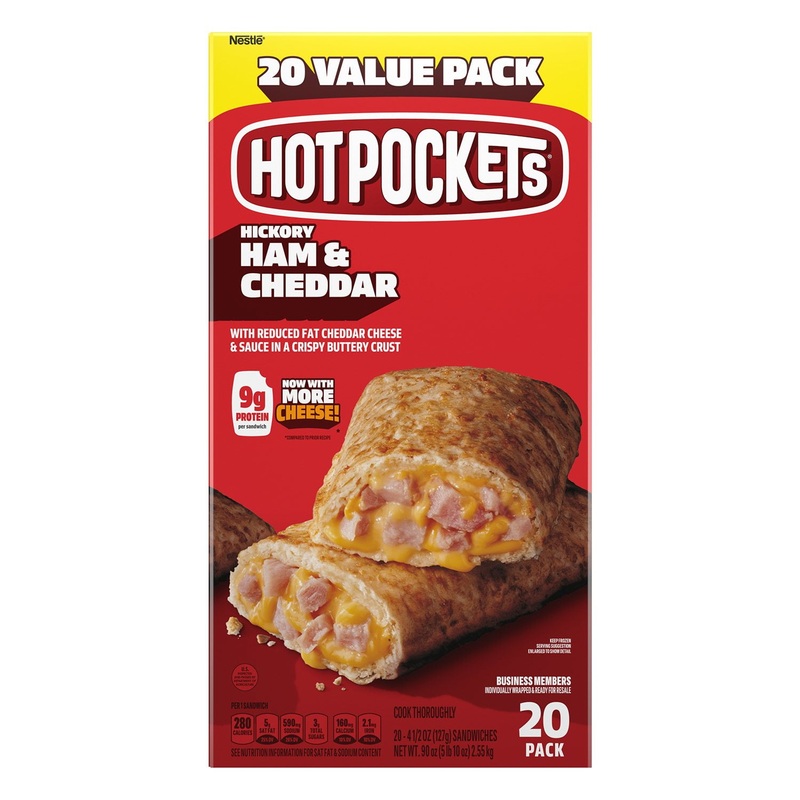 Hot Pockets Ham and Cheese Sandwiches, Frozen 20 ct.