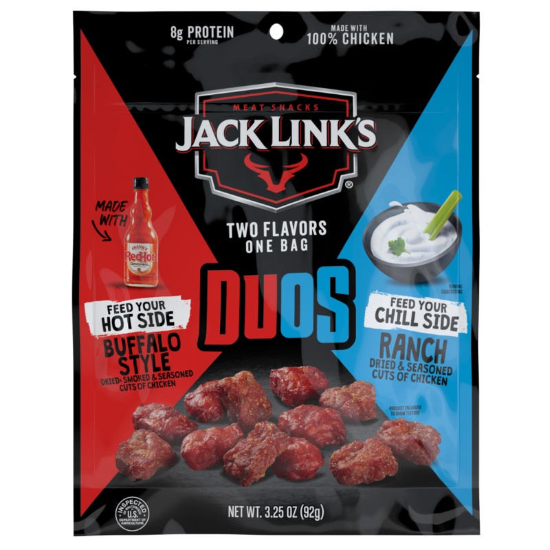 Jack Link’s Duos Buffalo Style and Ranch Chicken Tender Bites – 3.25oz
