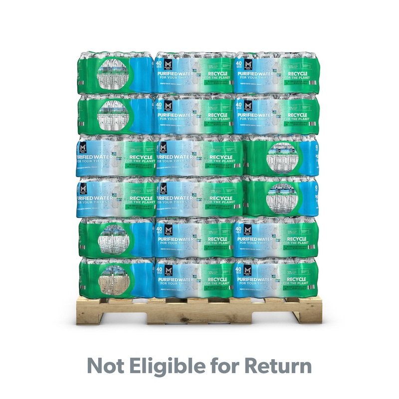 Member’s Mark Purified Drinking Water Pallet, 40 bottles per case, 48 cases