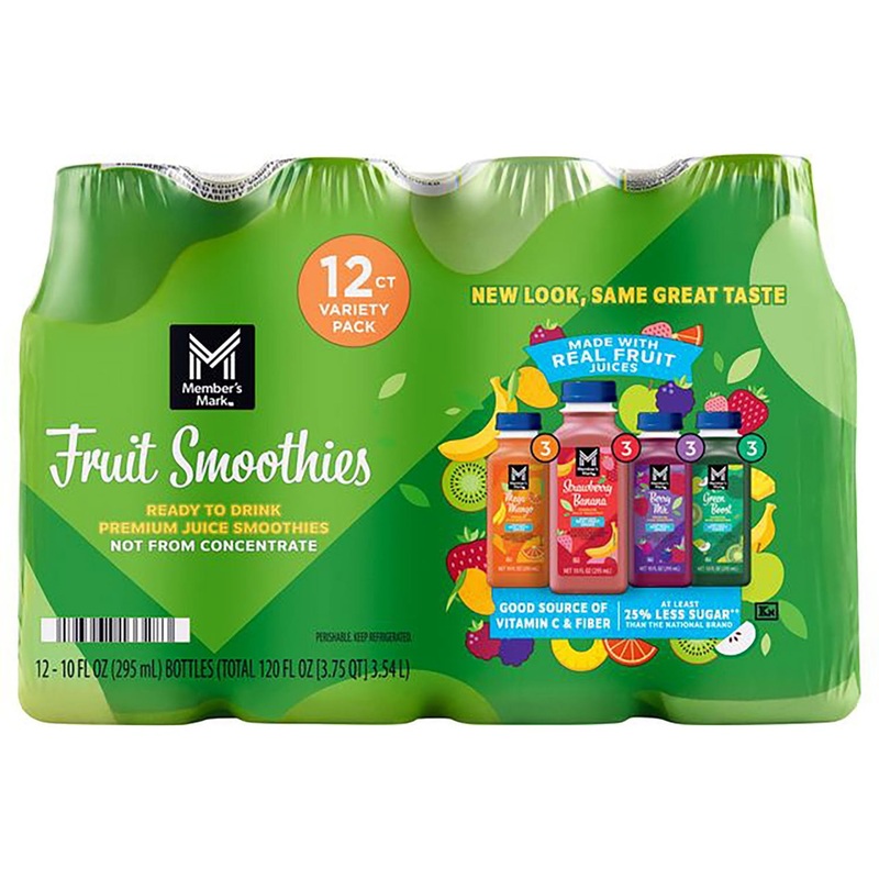 Member’s Mark Smoothie Variety Pack, 10 fl. oz., 12 pk.