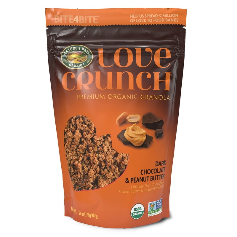 Nature’s Path Love Crunch Organic Dark Chocolate & Peanut Butter Granola, 32 oz.
