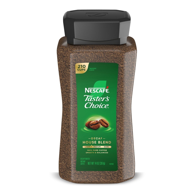 Nescaf Taster’s Choice Decaf House Blend Instant Coffee, 14 oz.