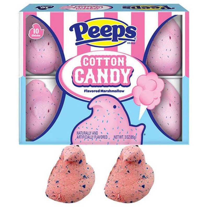 PEEPS Marshmallow Cotton Candy Chicks – 10ct