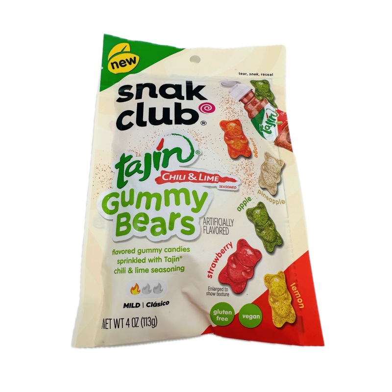 Snak Club Tajin Gummy Bears – 4oz