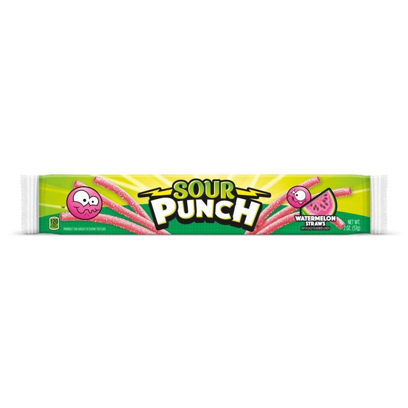Sour Punch Watermelon Straws – 24 ct