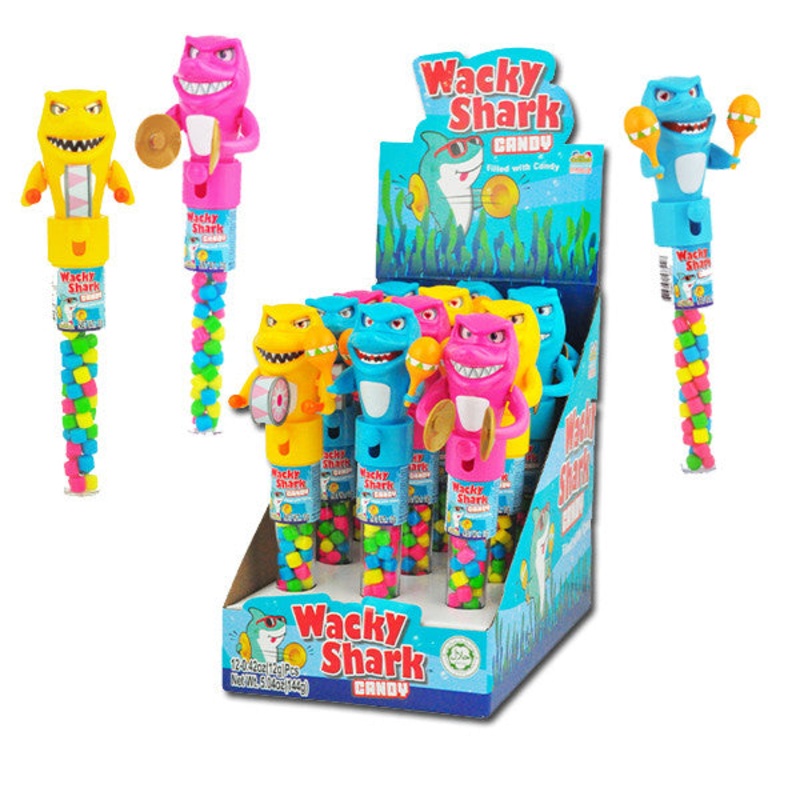 Wacky Sharks With Candy 12 Count