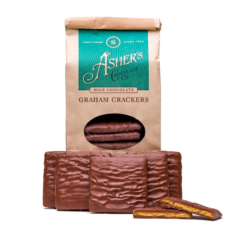 Asher Milk Chocolate Graham Crackers Coffee Bags 7.15oz 12ct