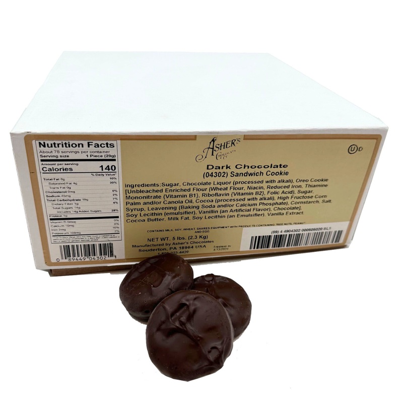 Dark Chocolate Covered Sandwich Cookies – 5lb