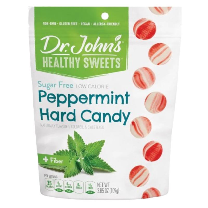 Dr. John’s Sugar Free Peppermint Hard Candy 3.85 oz. Bag
