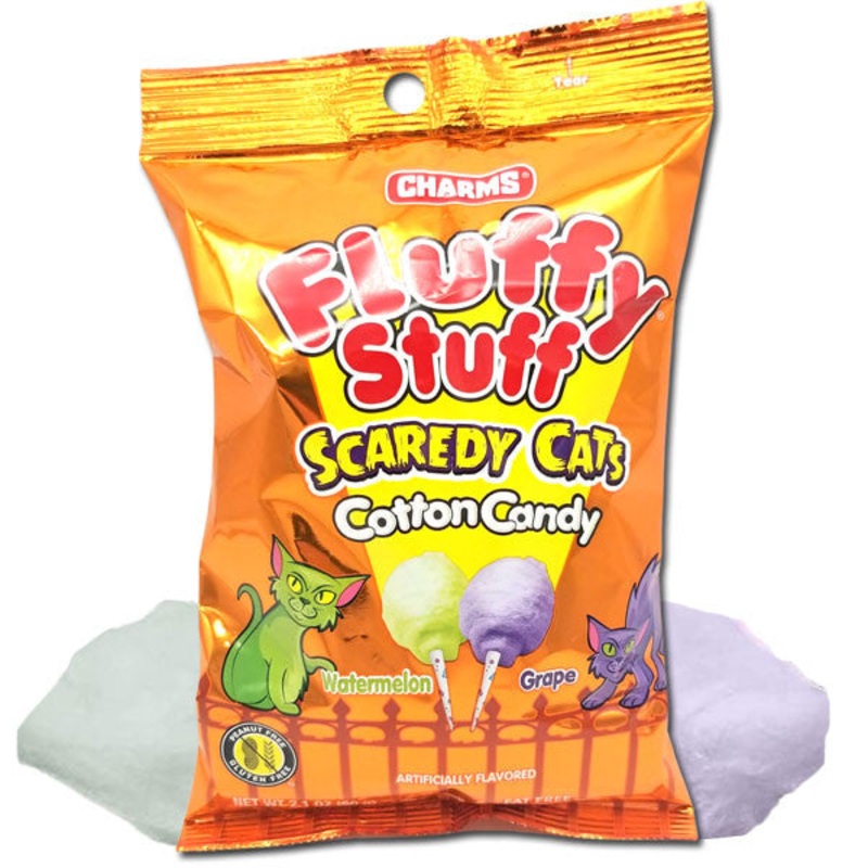 Fluffy Stuff Scaredy Cats Cotton Candy 2.1oz
