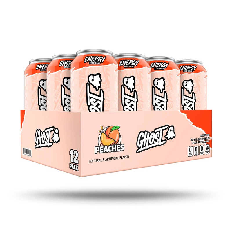 Ghost Energy Drink Peaches – 16oz / 12ct