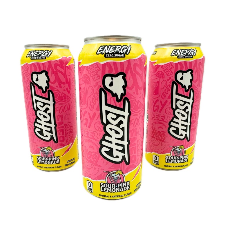 Ghost Energy Drink Sour Pink Lemonade – 16oz / 12ct