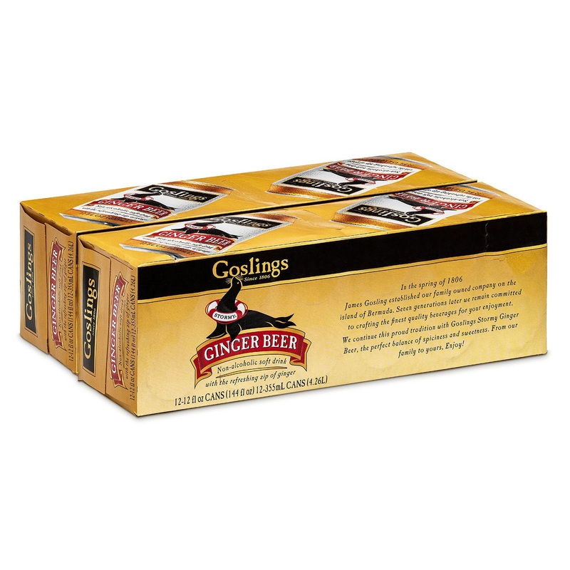 Goslings Non-Alcoholic Ginger Beer, 12 fl. oz. can, 24 pk.