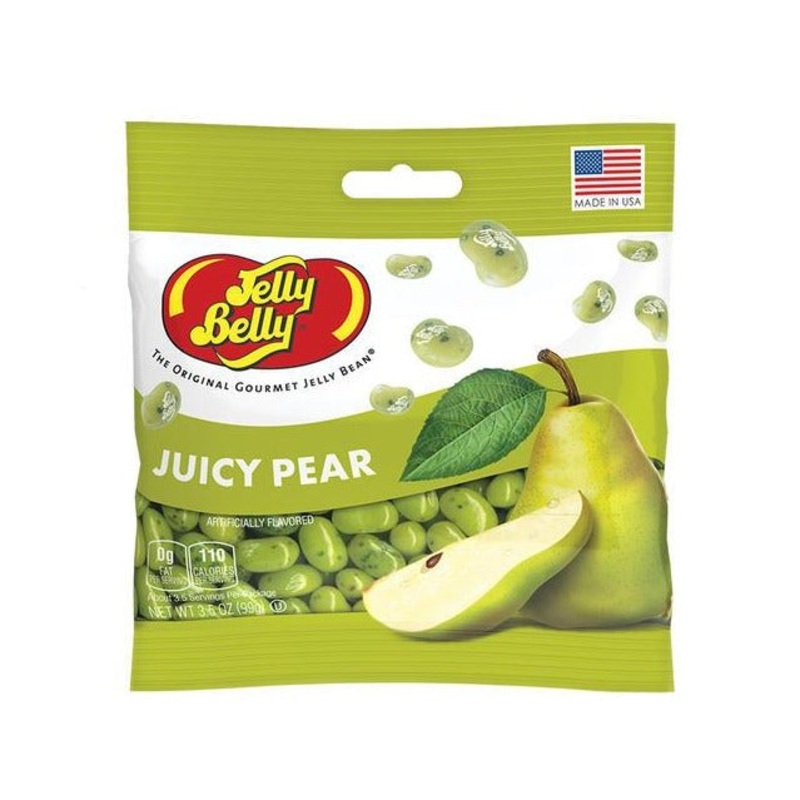 Jelly Belly Juicy Pear Jelly Beans – 3.5-oz. Bag