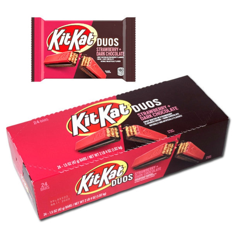 Kit Kat Duos Strawberry Dark Chocolate 24 Count