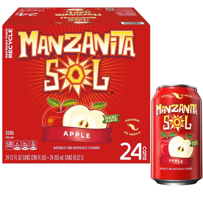 Manzanita Sol Soda Apple 12 fl. oz., 24 pk.