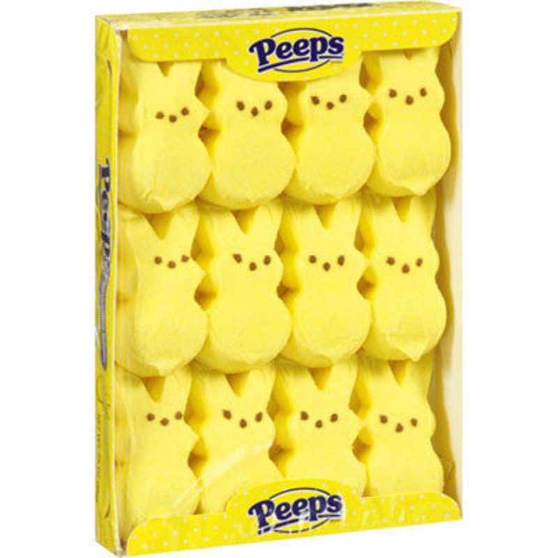 Marshmallow Peeps Bunnies 12ct – Yellow