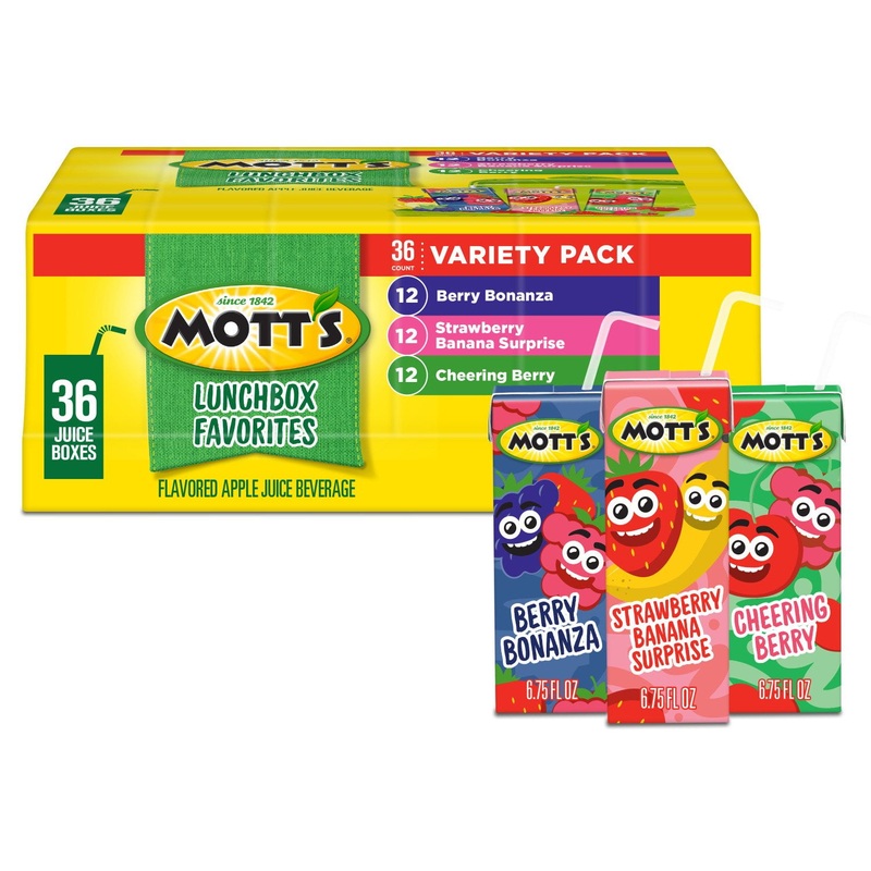Mott’s Juice Lunchbox Favorites, 6.75 fl. oz., 36 pk.
