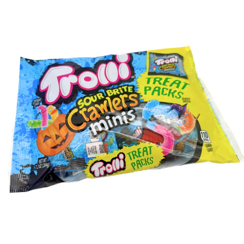 Trolli Sour Brite Crawlers Minis Treat Packs – 7.2oz
