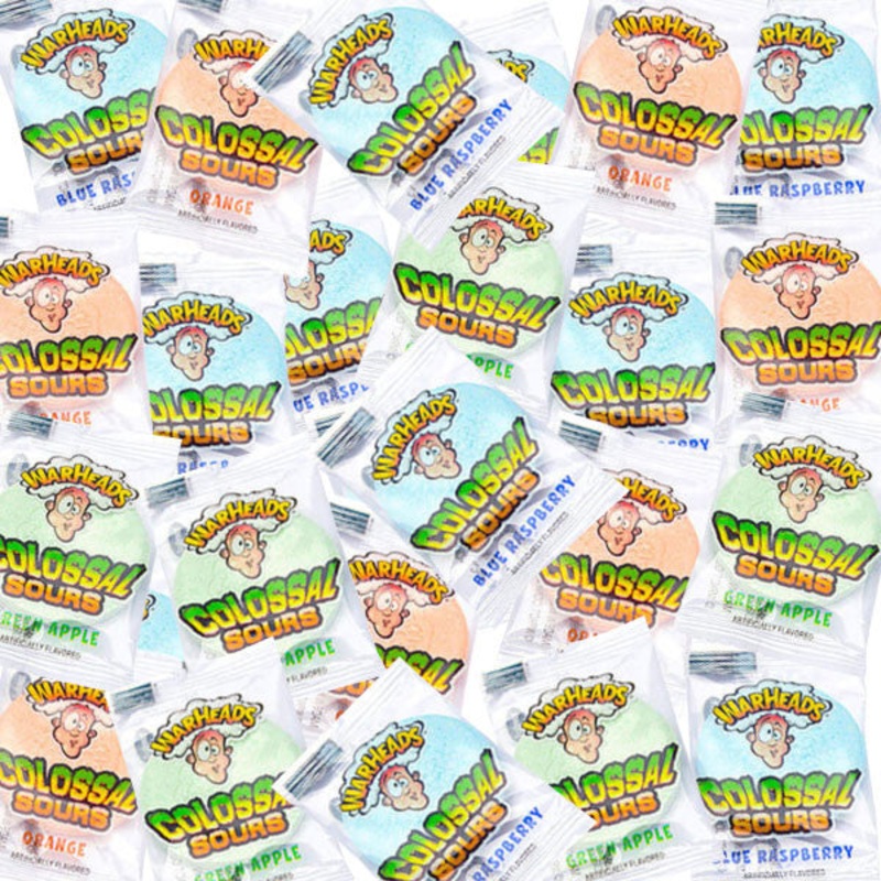 Warheads Colossal Sour Candies 11lb 9oz Bulk Case