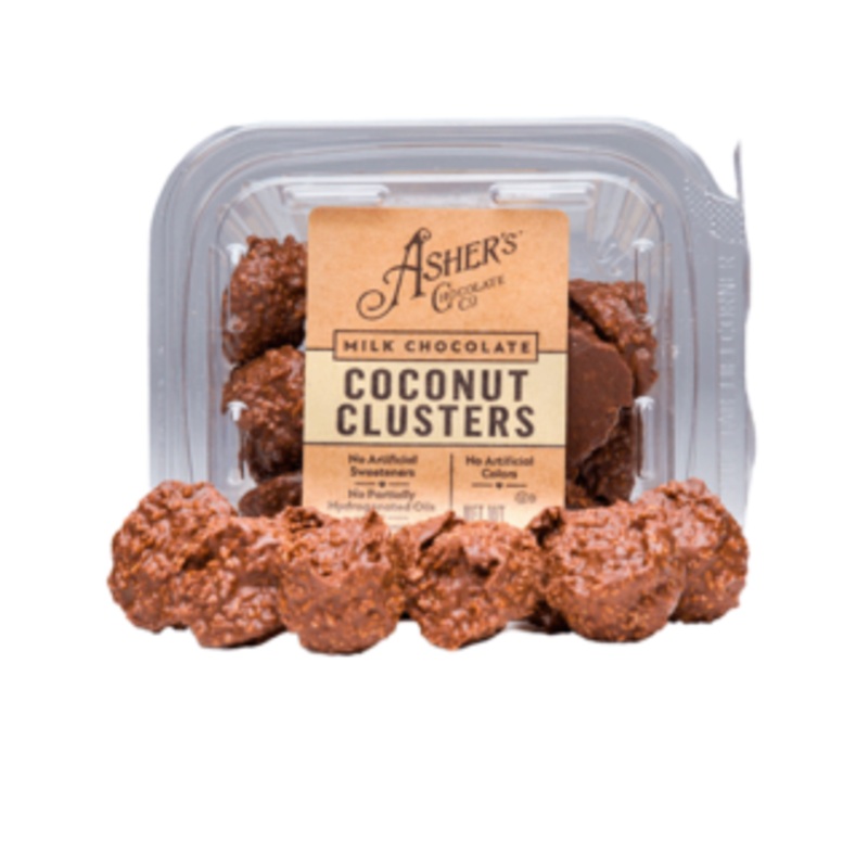 Asher Milk Coconut Clusters 6oz 12ct Freshpacks