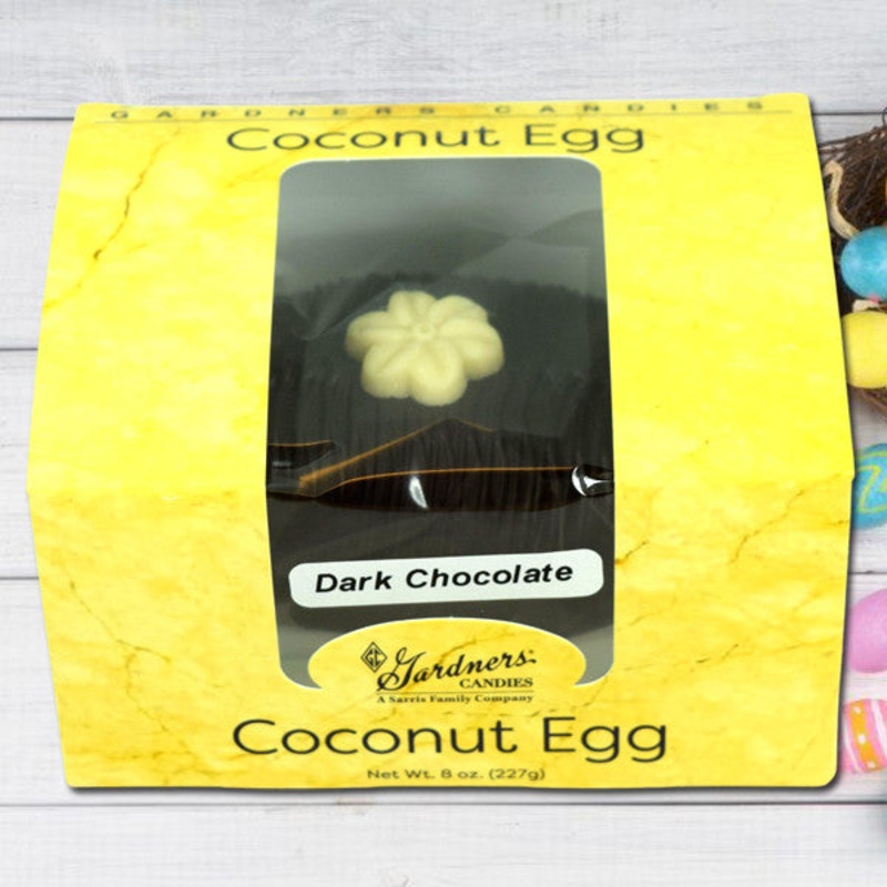Gardners Dark Chocolate Coconut Egg – 8oz