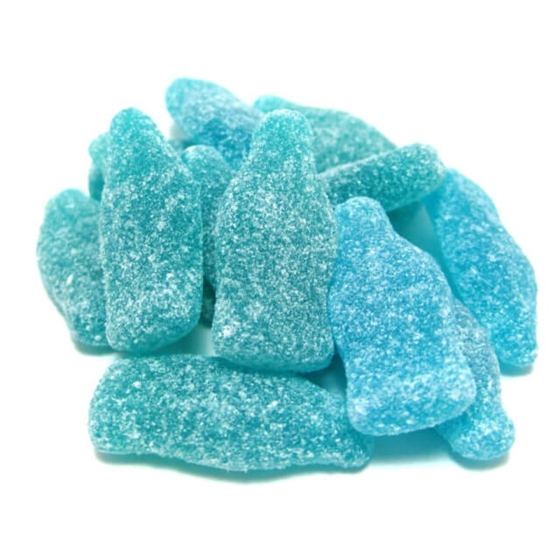 Gustaf’s Blue Rasp Soda Bottles 6.6lb